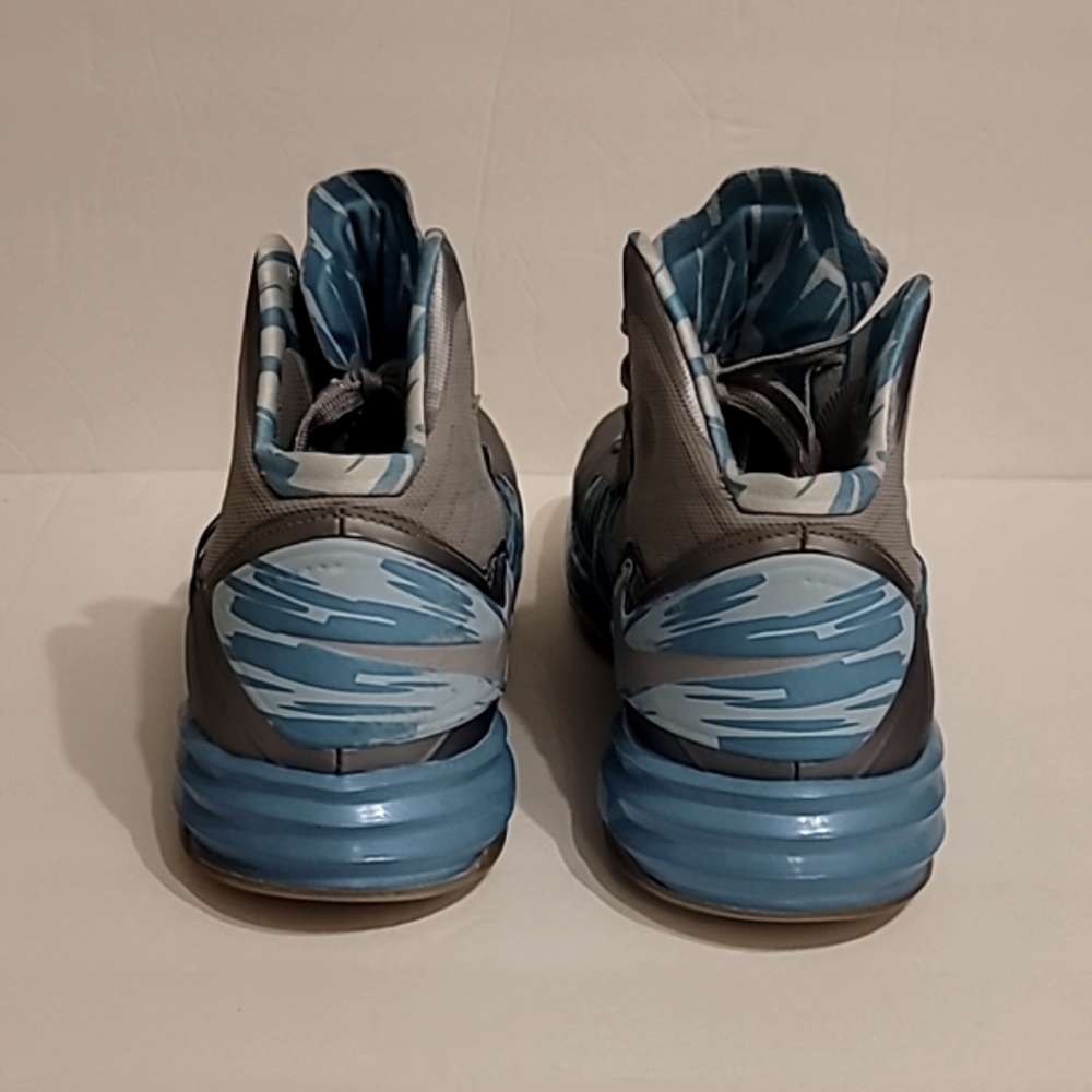 Nike Lunar Hyperdunk 2012 Men's Shoes 524934-008 Gray Blue Basketball Size 11 - Picture 5 of 12
